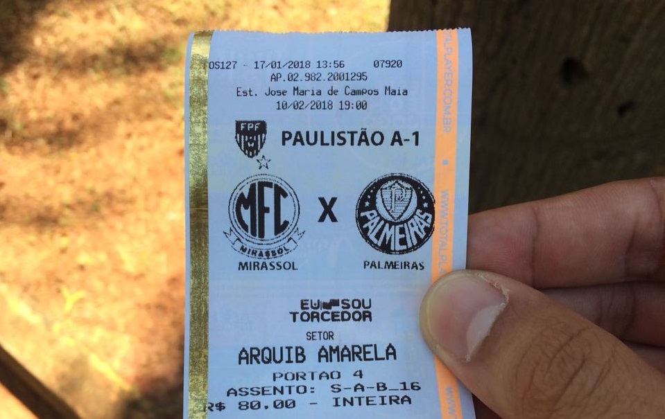 Mirassol inicia venda de ingressos para jogos contra Palmeiras e São
