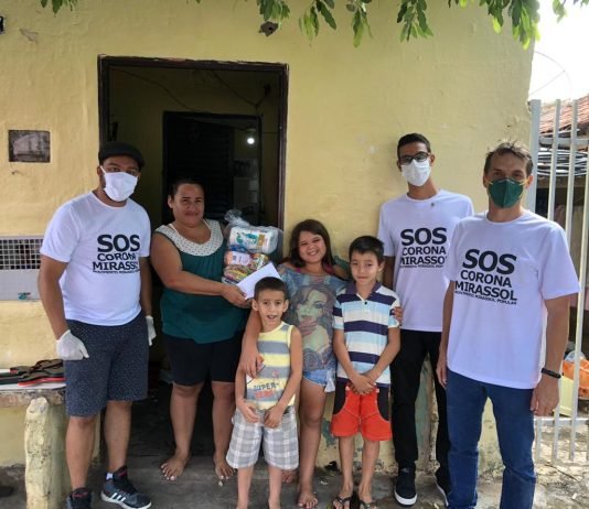 SOS Corona distribui 350 quilos de alimentos arrecadados durante campanha