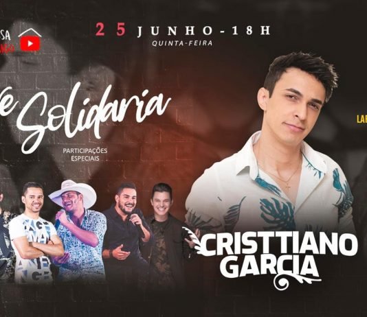 Cantor Cristtiano Garcia vai realizar live em prol ao Lar dos Velhinhos