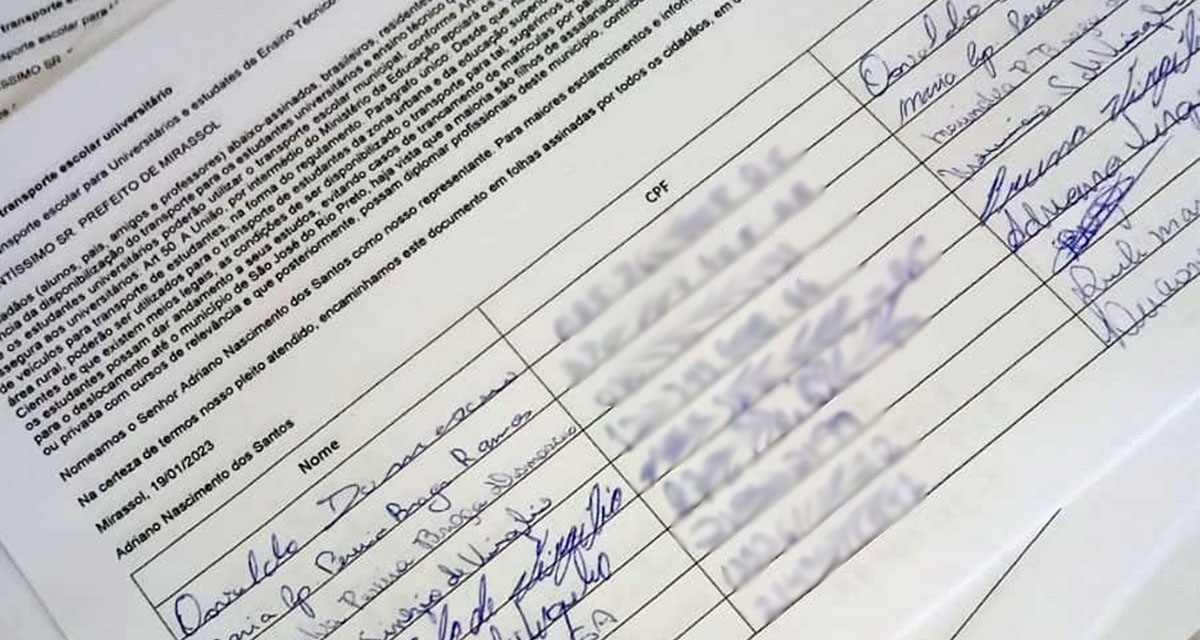 Abaixo-assinado contra a terceirização de Serviços Públicos