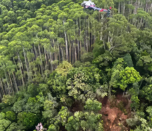 Corpos de ocupantes de helicóptero são encontrados junto aos destroços