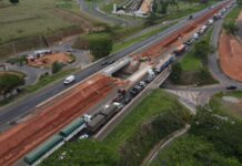 Viaduto da Washington Luís segue interditado até domingo para demolição parcial da estrutura