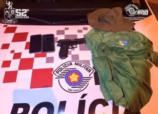 Polícia Militar prende suspeito de roubo a drogaria e recupera simulacro de arma e celulares