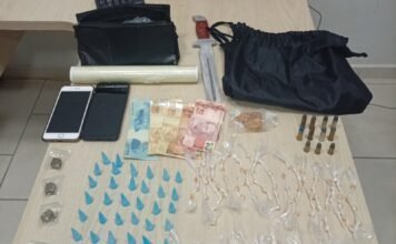 Casal é preso por tráfico de drogas e posse ilegal de munições durante ação da PM em Mirassol