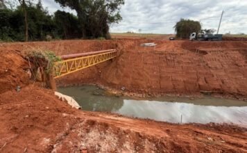 Prefeitura inicia construção de ponte de concreto sobre o Córrego do Fundão em Mirassol